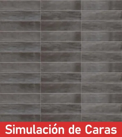 Cerámica Muro Village Carbón Brillo Texturado 60Caras 10x40(1,36) - Imagen 64