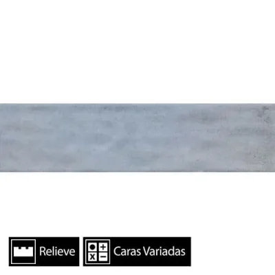 Cerámica Muro Village Marine Brillo Texturado 60Caras 10x40(1,36)