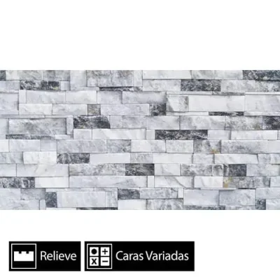 Cerámica Muro Fachaleta Colorado Grey Dust 2Caras Rectificado 30x60(0,9)