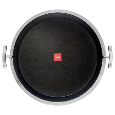 Grill Redondo Antiadherente Acero Inoxidable 34cms Teka