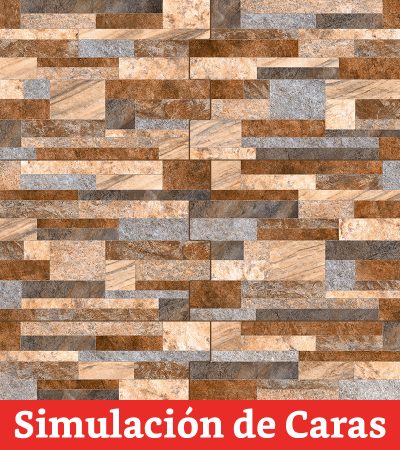 Cerámica Muro Fachaleta Dent Hamburgo Rojo 6Caras 30x45(1,51) - Imagen 10