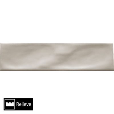 Cerámica Muro Ice Craft Light Grey Texturado 6,8x28(1,0)