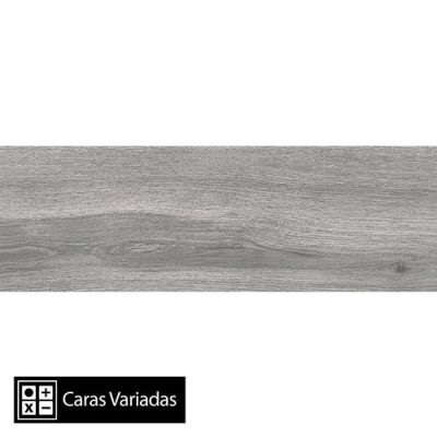 Cerámica Piso Madera Forest Gris 18Caras 19x57(1,41)