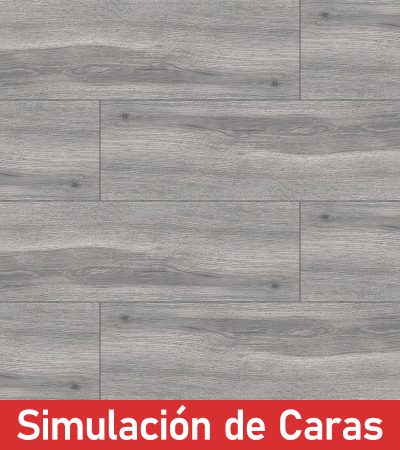Cerámica Piso Madera Forest Gris 18Caras 19x57(1,41) - Imagen 2