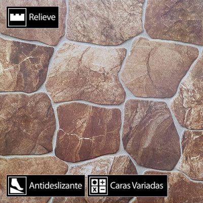 Cerámica Piso Decorus 76318 Antideslizante 4Caras 51x51(2,33)