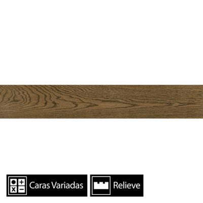 Cerámica Piso Madera Imbuia 9Caras Rectificado 20x120(2,18) - Imagen 2