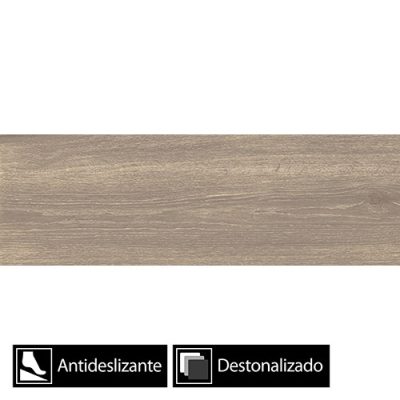 Cerámica Piso Madera Abbey Vison Antislip Destonalizado 20x61(1,61)