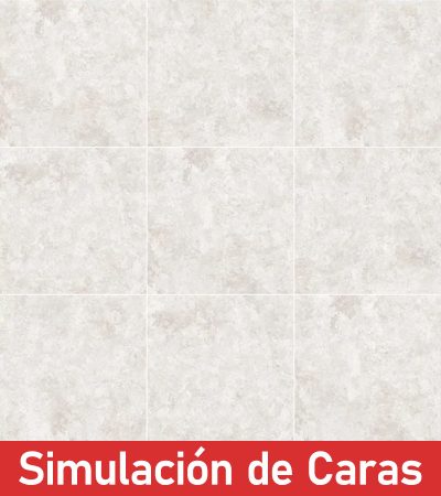 Cerámica Piso Cemento Blanco 4Caras 60x60(1,44) - Imagen 3