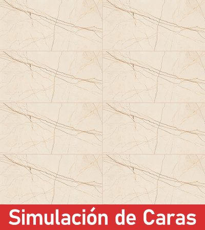 Porcelanato Royal Beige (Carving) 3Caras Rectificado 60x120(1,44) - Imagen 2