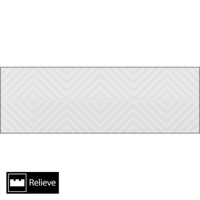Cerámica Muro Hanne Blanco Relieve 33,3x100(2,0) - Imagen 4