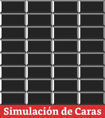 Cerámica Muro Negro Bisel Brillo 10x20(1,0) - Imagen 5