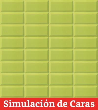 Cerámica Muro Verde Bisel (Y-Green) PT03057 10x20(1,0) - Imagen 6