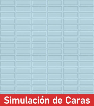 Cerámica Muro Rectángulo Celeste Texturado 32A18 32x62(2,0) - Imagen 3