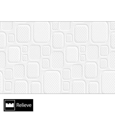 Cerámica Muro Ventus Quadra White Texturado 25x40(1,5)