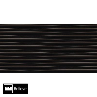 Cerámica Muro Absolut Plus Negro Texturado 30x60(2,18)
