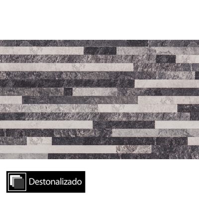 Cerámica Muro Fachaleta Harmony Gris HD Destonalizado 27x45(1,7) - Imagen 5
