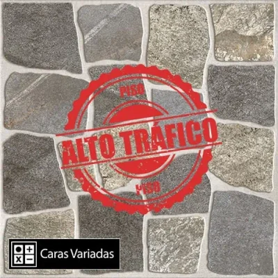 Cerámica Piso Laja New Gris 4Caras 45x45(2,03)