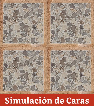Cerámica Piso Woodriver Gris Destonalizado 45x45(2,08) 2da - Imagen 6