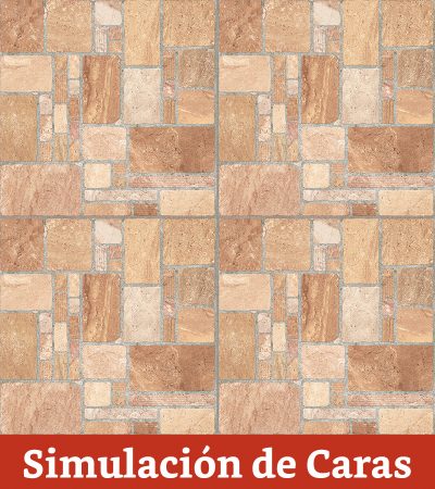 Cerámica Piso Rocalla Rojo 55x55(1,49) - Imagen 6