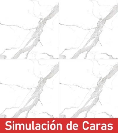 Porcelanato Venato Bianco Pulido RG-6020P Destonalizado 60x60(1,44) - Imagen 4