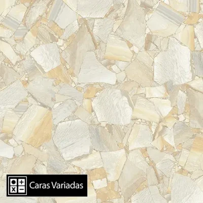 Gres Porcelánico Terrazo Beige Pulido 4Caras Rectificado 60x60(1,44)