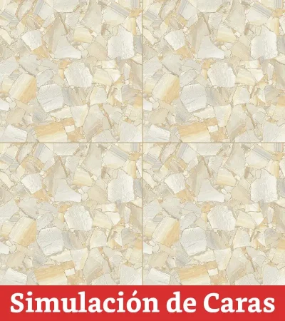 Gres Porcelánico Terrazo Beige Pulido 4Caras Rectificado 60x60(1,44) - Imagen 4