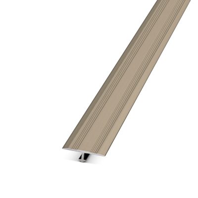 Perfil T Aluminio Níquel Mate 2278 2000x20x6,5mm