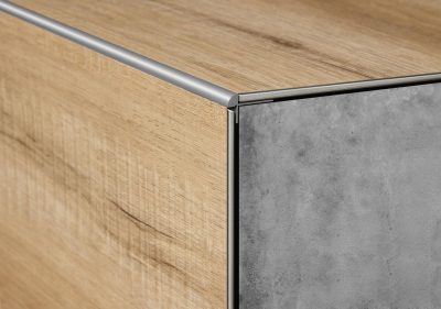 Perfil Step Aluminio Cromo Mate 2273 2000x25x19mm - Imagen 2