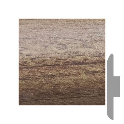 Cubrejunta Transición Nogal Claro 2400x45x9mm