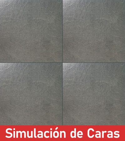 Porcelanato Cemento Negro YF66107F 8Caras Rectificado 60x60(1,44) - Imagen 2