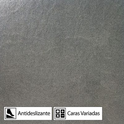 Porcelanato Cemento Negro Antideslizante YF66107R 8Caras Rectificado 60x60(1,44)