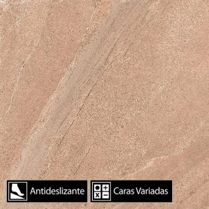 Porcelanato Piedra Kotel Cromo 6Caras Antideslizante Rectificado 61x61(2,23)