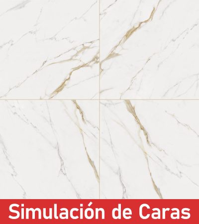 Gres Porcelánico Calaccata Gold Pulido 6Caras Rectificado 60x60(1,44) - Imagen 3