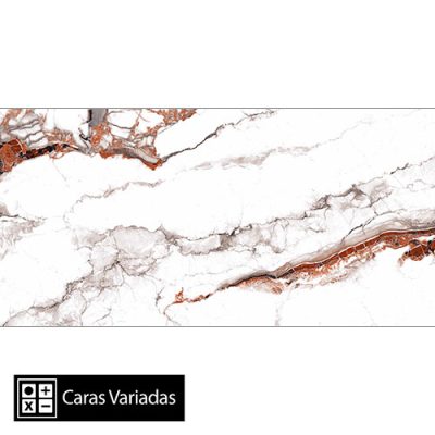 Porcelanato Arezzo Red Pulido 4Caras Rectificado 60x120(1,44)