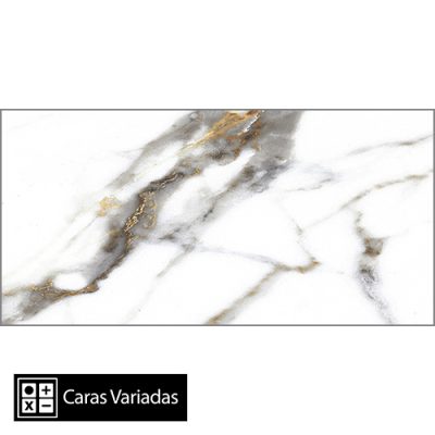 Porcelanato Gold Marble Pulido 603561 8Caras Rectificado 60x120(2,16)