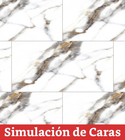 Porcelanato Gold Marble Pulido 603561 8Caras Rectificado 60x120(2,16) - Imagen 2