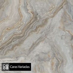 Porcelanato Dunne Grigio Pulido 12Caras Rect. 80x80(2,57)