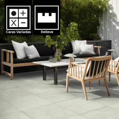 Cerámica Piso Walk White 5Caras 46x46 (1,90)