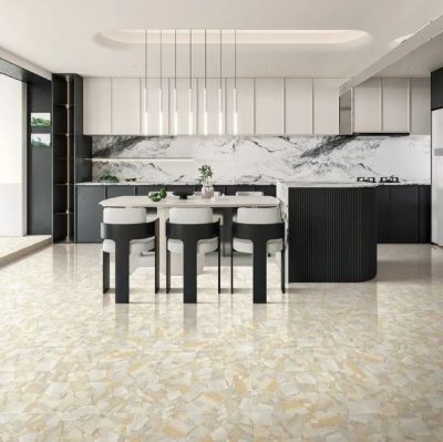 Gres Porcelanato Terrazo Beige Pulido CPY001 60x60 (1,44)