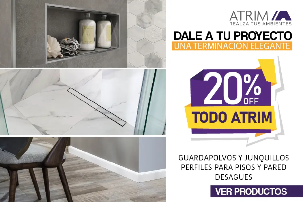 Promocion ATRIM Junquillos Guardapolvos Pared Desagues